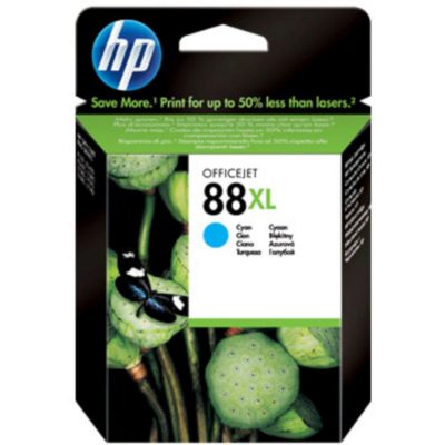 hp 88XL High Yield Ink Cartridge, Cyan Single Pack, C9391AE